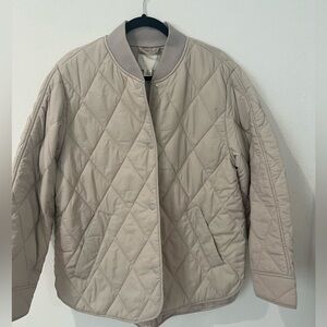 Quilted jacket - light taupe